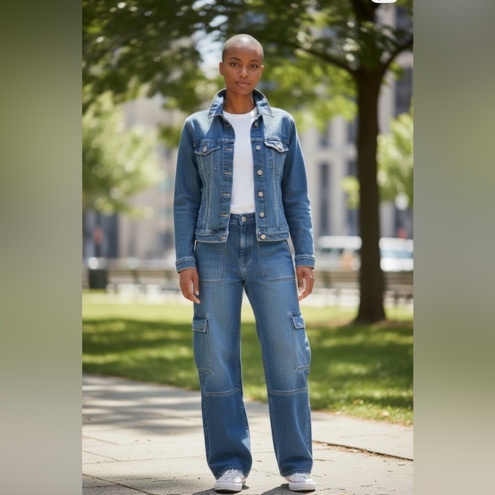 Lucky Brand Classic Dark Blue Denim Jacket